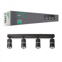 Накладной поворотный светильник ARDERO BAMBOO ML312-4 MR16 GU10 черный+хром  80236