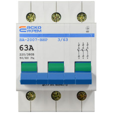 Выключатель-разъединитель ВА-2007 ВРН 3р 63А АСКО (A0010070002)