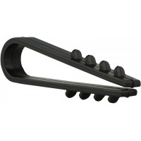 Дюбель-хомут елка 8мм ЧЕРНЫЙ под круглый кабель 100шт АСКО