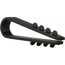 Дюбель-хомут елка 8мм ЧЕРНЫЙ под круглый кабель 100шт АСКО