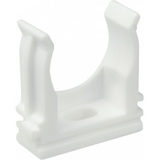 Крепление для гофры белое 25 мм (уп.25шт) АСКО