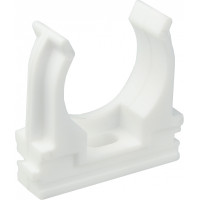 Крепление для гофры белое 32 мм (уп.25шт) АСКО