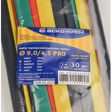 Набор термоусадочных трубок Ø 9,0/4,5 PRO (цветные) АСКО (A0150040646)