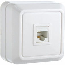 Розетка телефонная внеш. РЗtf-1-Ct-W АСКО