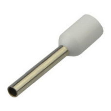 Кабельный наконечник АСКО-УКРЕМ трубчатый в изоляции НТ 0,5-08 белый (100 шт) A0060010111