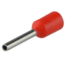 Кабельный наконечник АСКО-УКРЕМ трубчатый в изоляции НТ 0,5-08 красный (100 шт) A0060010044
