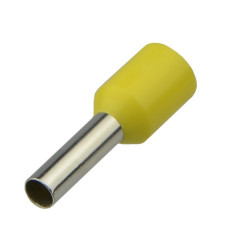 Кабельный наконечник АСКО-УКРЕМ трубчатый в изоляции НТ 0,75-08 желтый (100 шт) A0060010140