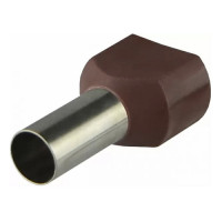 Кабельный наконечник АСКО-УКРЕМ трубчатый в изоляции TE 10,0-14 коричневый (100 шт) A0060120012