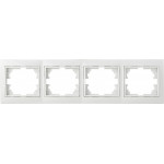 Рамка чотирипостова горизонтальна біла Pм-4-Fl-W серія FL, АСКО-УКРЕМ