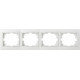 Рамка чотирипостова горизонтальна біла Pм-4-Fl-W серія FL, АСКО-УКРЕМ