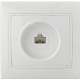 Розетка компьютерная (RJ45) белая РВcomсб-1-Fl-W серия FL, АСКО-УКРЕМ