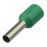 Кабельный наконечник АСКО-УКРЕМ трубчатый в изоляции НТ 1,0-08 зеленый (100 шт) A0060010093