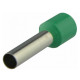 Кабельний наконечник АСКО-УКРЕМ трубчастий в ізоляції НТ 10.0-18 зелений (100 шт) A0060010154
