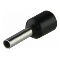 Кабельный наконечник АСКО-УКРЕМ трубчатый в изоляции НТ 1,5-08 черный (100 шт) A0060010004