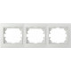 Рамка трехпостовая горизонтальная белая Pм-3-Fl-W серия FL, АСКО-УКРЕМ
