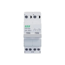 Переключатель нагрузки F&F 2p 63A 1-0-2 PSA-263