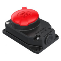 Силовая розетка настенная BYES IP44 3P+E 3х25А Каучук