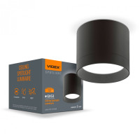 Светильник под лампу VIDEX GX53 черный накладной IP44 (VL-SPF19A-B)