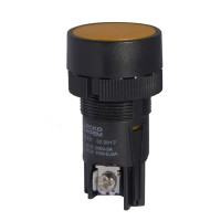 Кнопка без фиксации (1НВ) желтая XB2-EA151, АСКО-УКРЕМ (A0140010054)