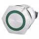 Кнопка металева з підсвічуванням (1НВ+1НЗ) 24В зелена TYJ22-271, АСКО-УКРЕМ (A0140010141)