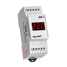 Вольтметр действующего значения напряжения DigiTOP на DIN-рейку 1Ф Вм-1