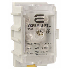 Клема магістральна з захисною кришкою U-FTL 35/6, АСКО-УКРЕМ A0130010122
