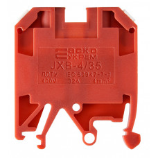 Клеммник JXB 4/35 на Din-рейке красный АСКО (A0130010034)