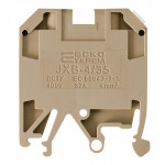 Клеммник JXB 4/35 на Din-рейке желтый АСКО (A0130010013)