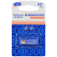 Батарейка щелочная A27.MN27.BP1 (blister 1) АСКО