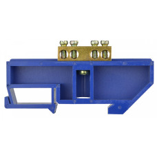 Шина нулевая ВС-4А с изолятором на DIN-рейку 4 отверстия АСКО-УКРЕМ (A0150120047)