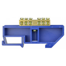 Шина нулевая ВС-4А с изолятором на DIN-рейку 6 отверстий АСКО-УКРЕМ (A0150120048)