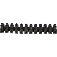 Клеммная колодка тип Н 6 мм² / 6А серии ЭМ черная АСКО (U0130040049)