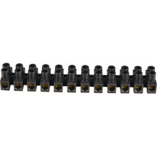 Клеммная колодка тип Н 6 мм² / 6А серии ЭМ черная АСКО (U0130040049)