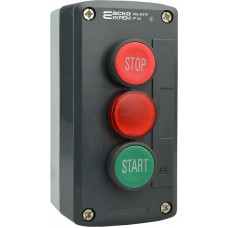 Пост кнопочный трехместный «Пуск-Стоп-Сигнальная лампа» XAL-D376 АСКО-УКРЕМ (A0140020070)