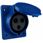 Гнездо врезное ГВ 32А/3 ( 3гнезда ) (423) 2P+PE IP44 АСКО (A0080030004)