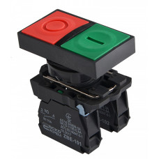 Кнопка двойная «ПУСК/СТОП» без фиксации (1НВ+1НЗ) TB5-AL8325, АСКО-УКРЕМ (A0140010169)