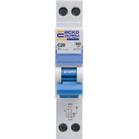 Пристрій захисного відключення UTrust 1P+N (18 mm) 20А C 30mА AC АСКО (A0010210145)