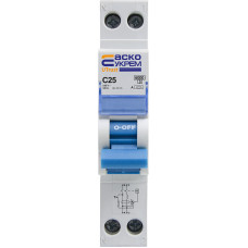 Устройство защитного отключения UTrust 1P+N (18 mm) 25А C 30mАA АСКО (A0010210155)