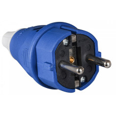 Вилка переносная ОП 16А/2 (012) 2P+PE 220В синяя АСКО (A0080010012)