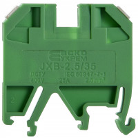 Клеммник JXB 2,5/35 на Din-рейке зеленый АСКО (A0130010010)