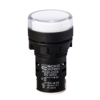 Светосигнальная арматура AD22-22DS белая 220В DC АСКО-УКРЕМ (A0140030080)