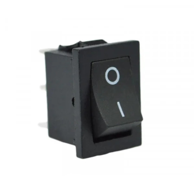 Перемикач АСКО-УКРЕМ KCD1-101 B/B 1-клавішний чорний (LSW08)