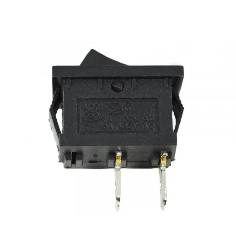 Перемикач АСКО-УКРЕМ KCD1-101 B/B 1-клавішний чорний (LSW08)