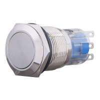 Кнопка металлическая (1НВ+1НЗ) TYJ19-211, АСКО-УКРЕМ (A0140010108)