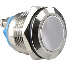 Кнопка металлическая (1НВ) TY19-211A Scr, АСКО-УКРЕМ (A0140010104)