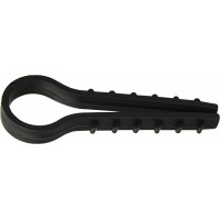 Дюбель-хомут елка 12мм ЧЕРНЫЙ под круглый кабель 100шт АСКО