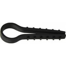 Дюбель-хомут елка 12мм ЧЕРНЫЙ под круглый кабель 100шт АСКО