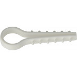 Дюбель-хомут елка 12мм белый под круглый кабель 100шт АСКО