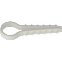 Дюбель-хомут елка 12мм белый под круглый кабель 100шт АСКО