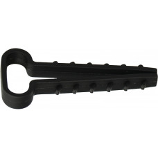 Дюбель-хомут елка 14*6мм ЧЕРНЫЙ под плоский кабель 100шт АСКО